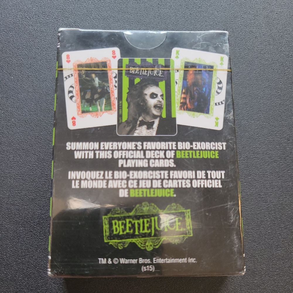 BEETLEJUICE PLAYING CARDS NEW SEALED PACKAGE - Picture 2 of 4